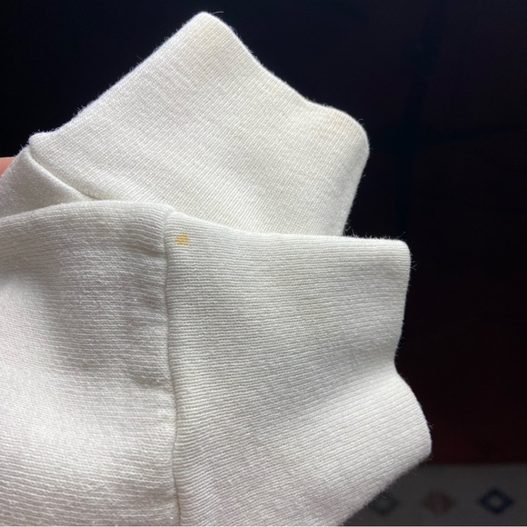 Vtg 80s 90s BMW Bavarian Motor Works Logo Fruit of the Loom White Sweatshirt L - Picture 11 of 12